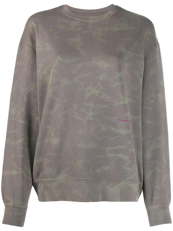 Eckhaus Latta Water-effect Print Sweatshirt - Grey
