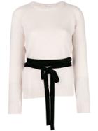 Red Valentino Tie Waist Jumper - Nude & Neutrals