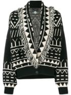 Alanui Rainy Mountains Cardigan - Black