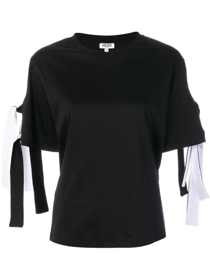 Kenzo Tie Sleeve Top - Black