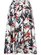 Jason Wu Foliage Print A-line Skirt - White