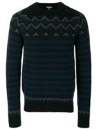 Woolrich Stripe And Zig-zag Sweater - Blue