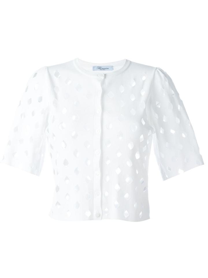 Blumarine Open Knit Cardigan