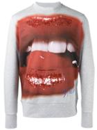 Vivienne Westwood Man Mouth Print Sweatshirt, Men's, Size: Medium, Grey, Cotton