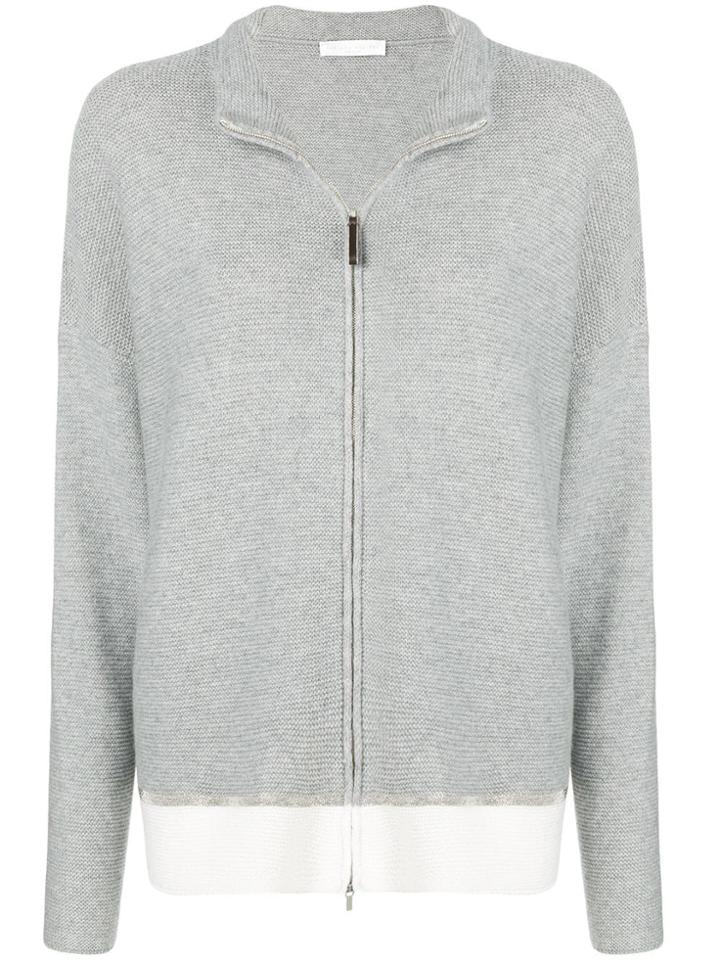 Fabiana Filippi Knitted Zip Jacket - Grey