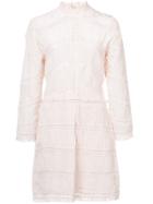 Ulla Johnson High Neck Lace Dress - Pink & Purple