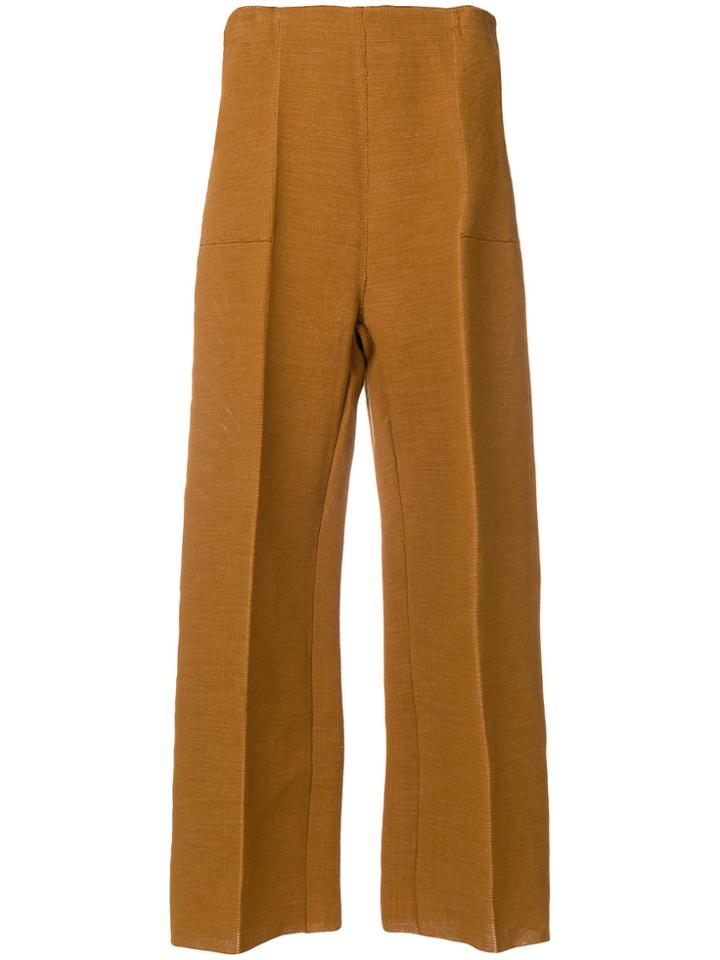 Boboutic Wide Leg Trousers - Brown