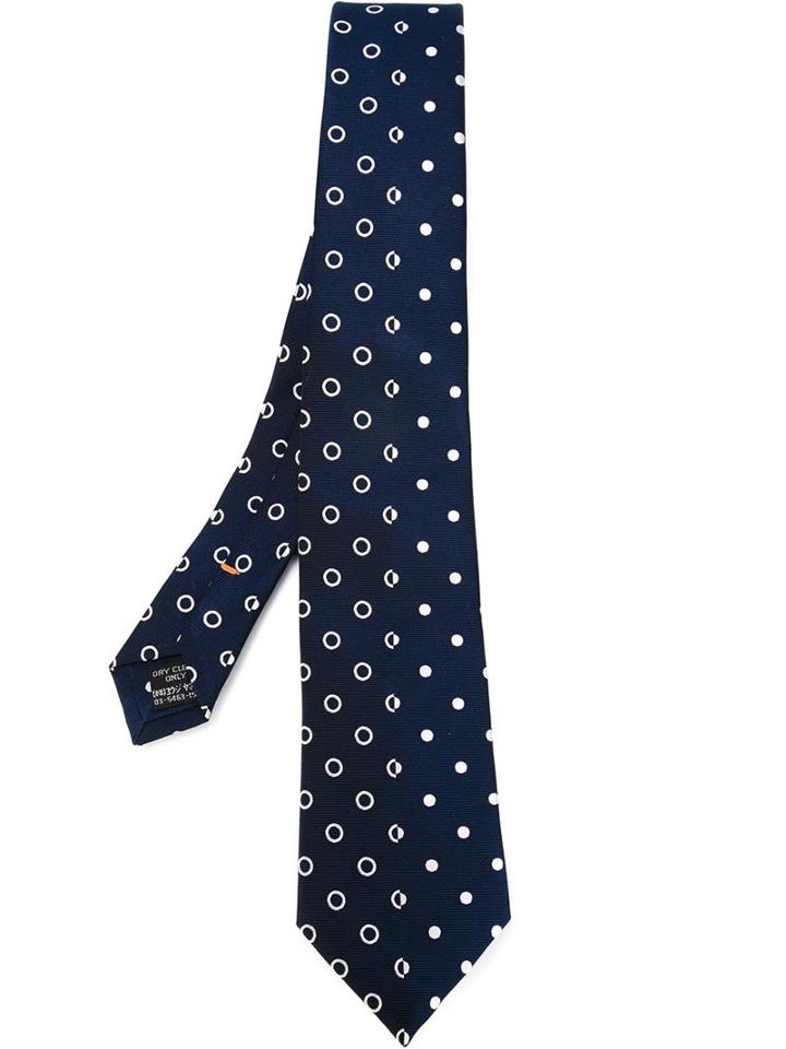 Yohji Yamamoto Embroidered Tie
