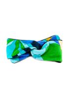 Emilio Pucci Printed Terry Cloth Turban Headband - Green