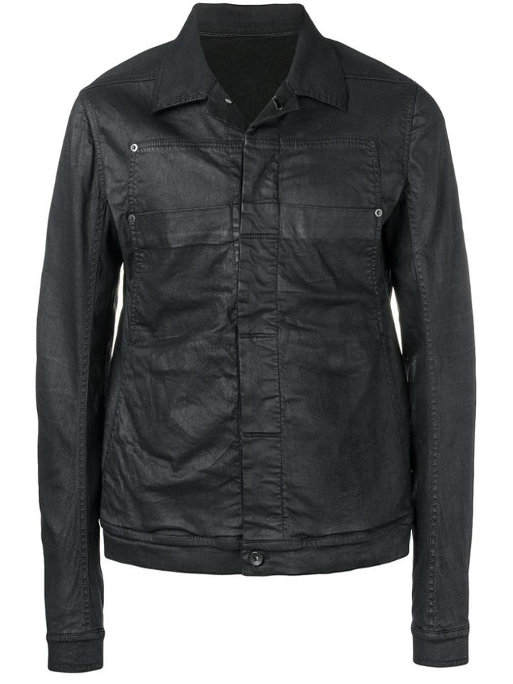 Rick Owens Drkshdw Wet Look Jacket - Black