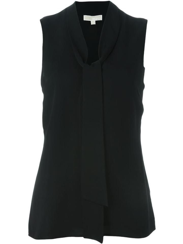 Michael Michael Kors Sleeveless Blouse, Women's, Size: 2, Black, Silk/polyester