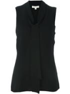 Michael Michael Kors Sleeveless Blouse, Women's, Size: 2, Black, Silk/polyester