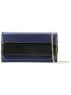 Lanvin Two-tone Wallet Clutch Bag - Blue