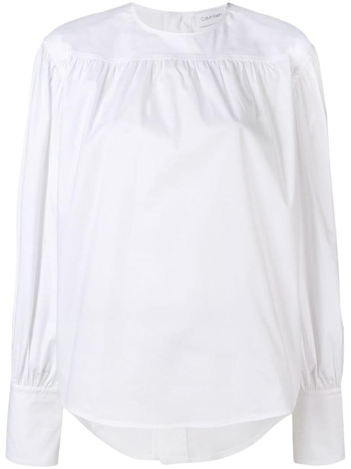 Calvin Klein Long-sleeved Blouse - White