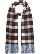 Burberry Colour Block Vintage Check Cashmere Scarf - Black