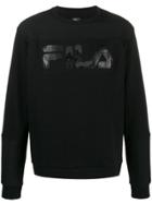 Fila Logo Stamp Long Sleeve Sweatshirt - Black