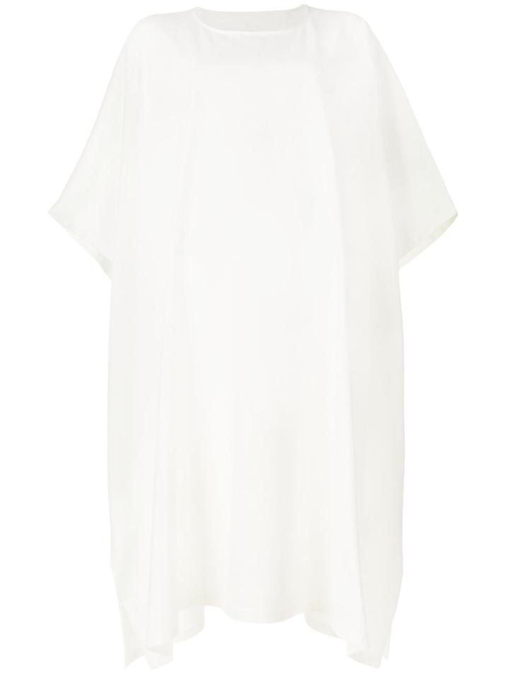 Mm6 Maison Margiela Oversized T-shirt Dress - White