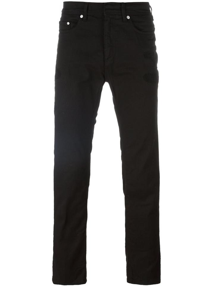 Neil Barrett Slim Fit Jeans, Men's, Size: 31, Black, Cotton/spandex/elastane