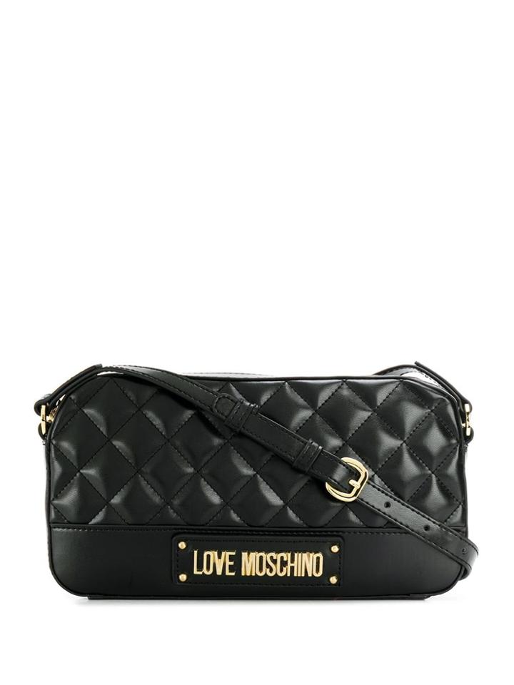 Love Moschino Diamond Quilt Crossbody Bag - Black