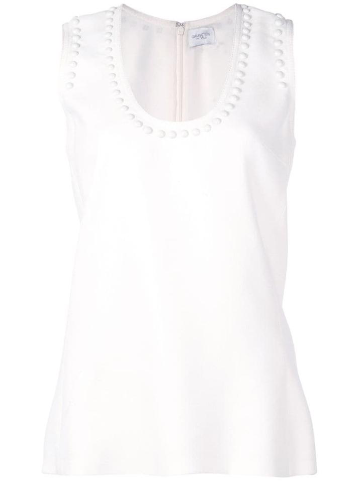 Giambattista Valli Embellished Sleeveless Top - White