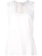 Giambattista Valli Embellished Sleeveless Top - White