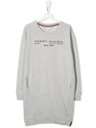 Tommy Hilfiger Junior Teen Logo Print Sweater Dress - Grey
