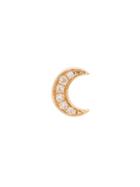 Loquet 18kt Gold Diamond Moon Charm Necklace - Yellow & Orange