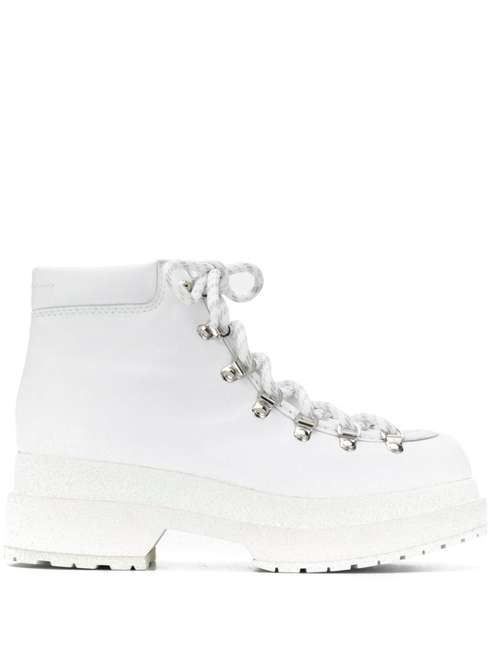 Mm6 Maison Margiela Platform Boots - White