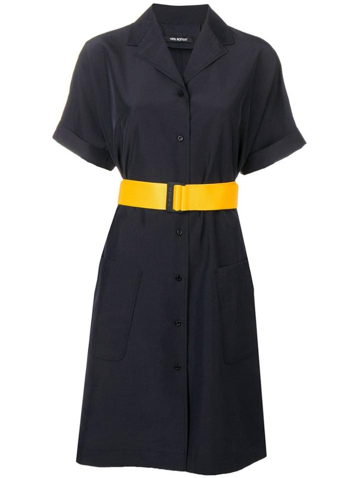 Neil Barrett Kimono Shirt Dress - Black