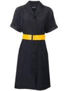 Neil Barrett Kimono Shirt Dress - Black