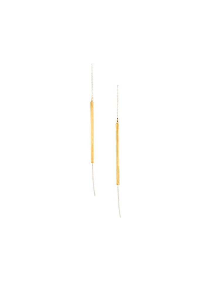 Maya Magal Dropped Chain Earrings, Women's, Metallic