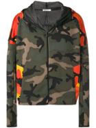 Valentino Camouflage-print Hooded Jacket - Green