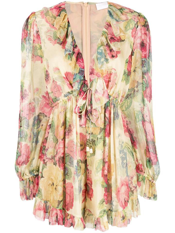 Zimmermann Melody Playsuit - Nude & Neutrals