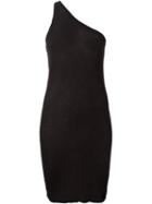 Rick Owens One Shoulder Tank Top, Women's, Size: 40, Black, Cotton/acetate/viscose