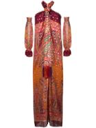 Etro Fringed Halterneck Dress - Yellow & Orange
