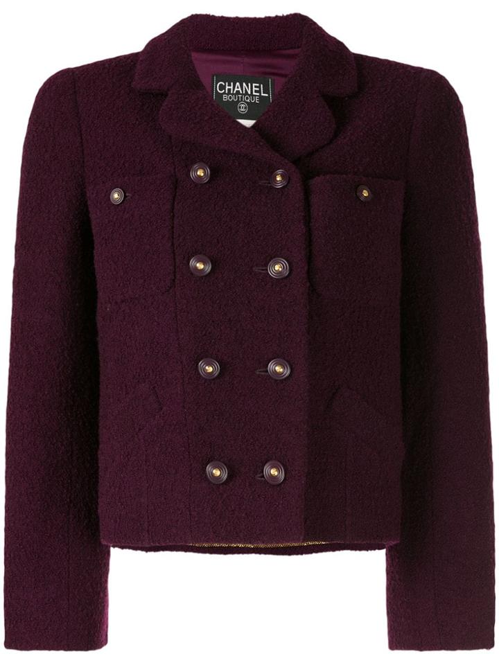 Chanel Pre-owned Long Sleeve Jacket - Purple