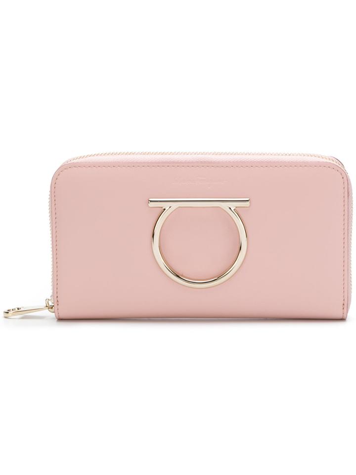 Salvatore Ferragamo Continental Purse - Pink & Purple