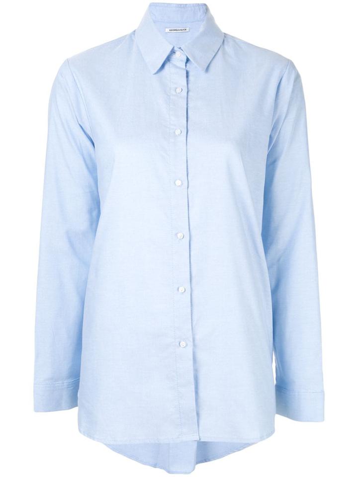 Georgia Alice Slim-fit Oxford Shirt - Blue