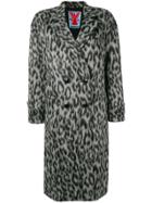 Adaptation Leopard Pattern Coat - Grey