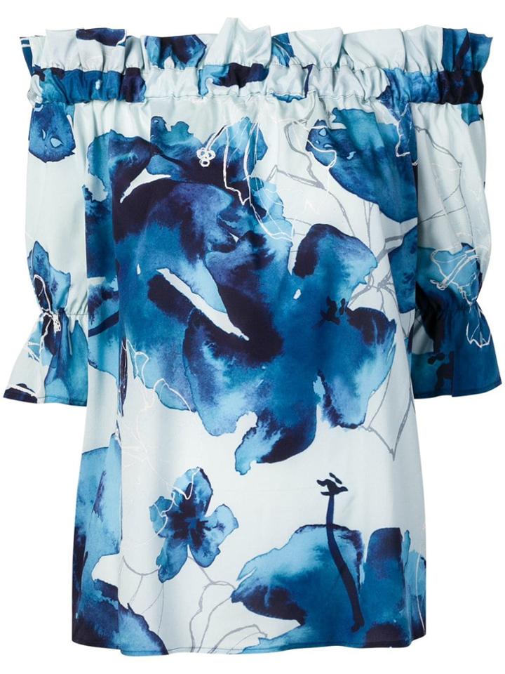 Ballantyne Off-the-shoulder Blouse - Blue
