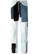 Off-white Velvet Patch Jeans, Women's, Size: 28, Blue, Cotton
