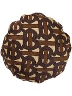 Burberry Monogram Print Silk Chignon Cover - Brown
