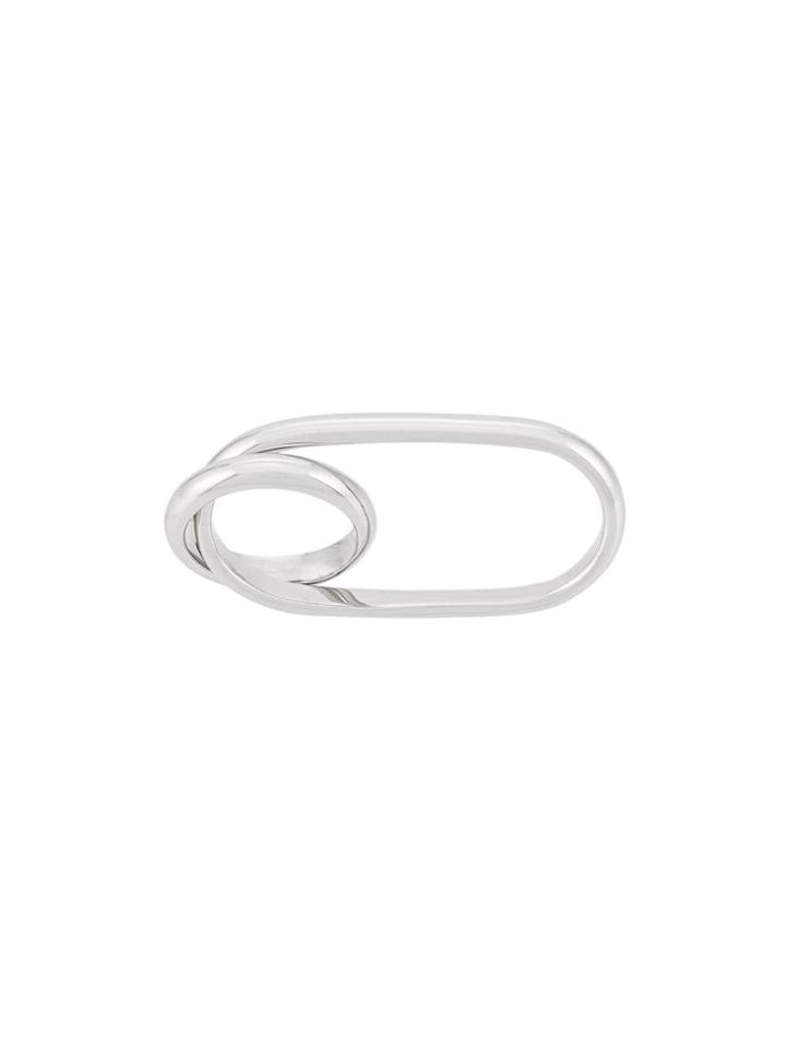 Mm6 Maison Margiela Double Hoop Ring - Gold