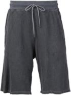 John Elliott Drawstring Track Shorts, Men's, Size: S, Black, Cotton