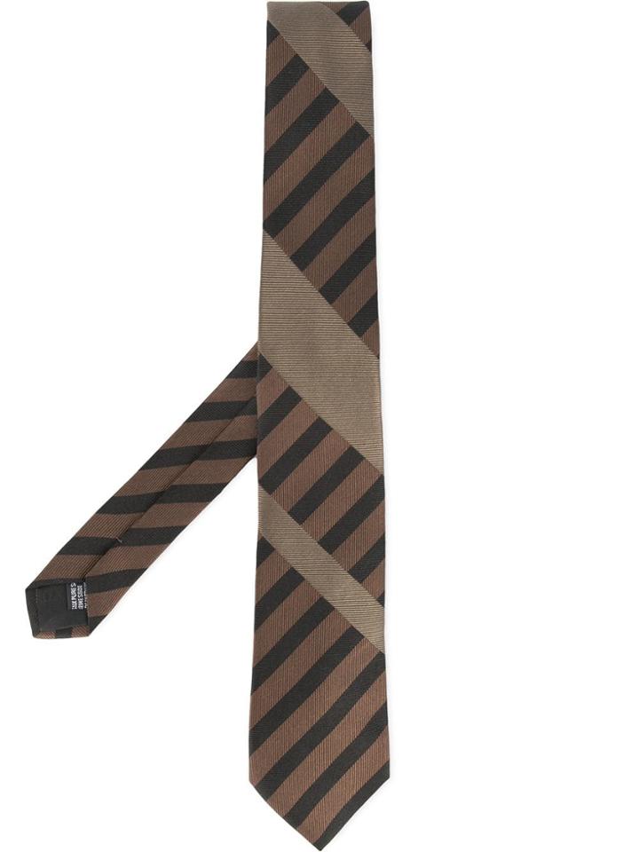 Cerruti 1881 Diagonal Stripe Tie - Brown