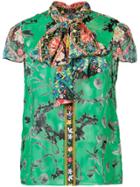 Alice+olivia Floral Print Blouse - Green