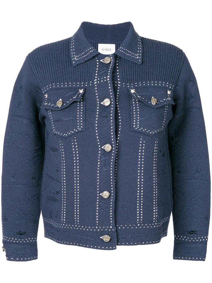 Barrie Knitted Jacket - Blue