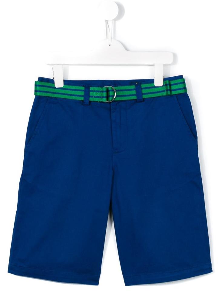 Ralph Lauren Kids Belted Bermuda Shorts, Boy's, Size: 14 Yrs, Blue