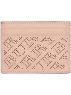 Burberry Perforated Logo Leather Card Case - Pink & Purple