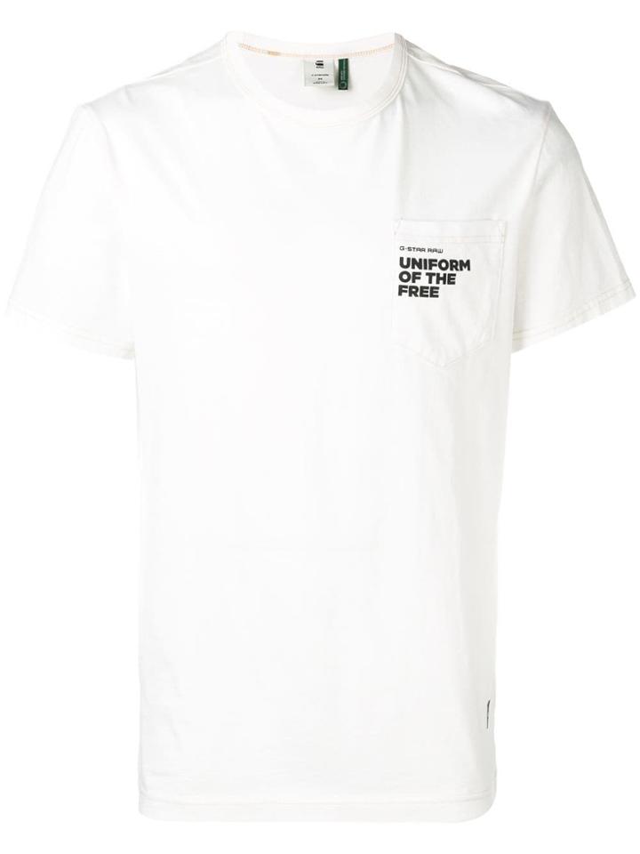 G-star Raw Research Printed T-shirt - White